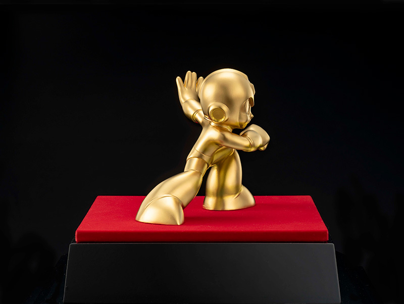 Estátua de ouro de aniversário de Mega Man custa “só” R$ 89 mil