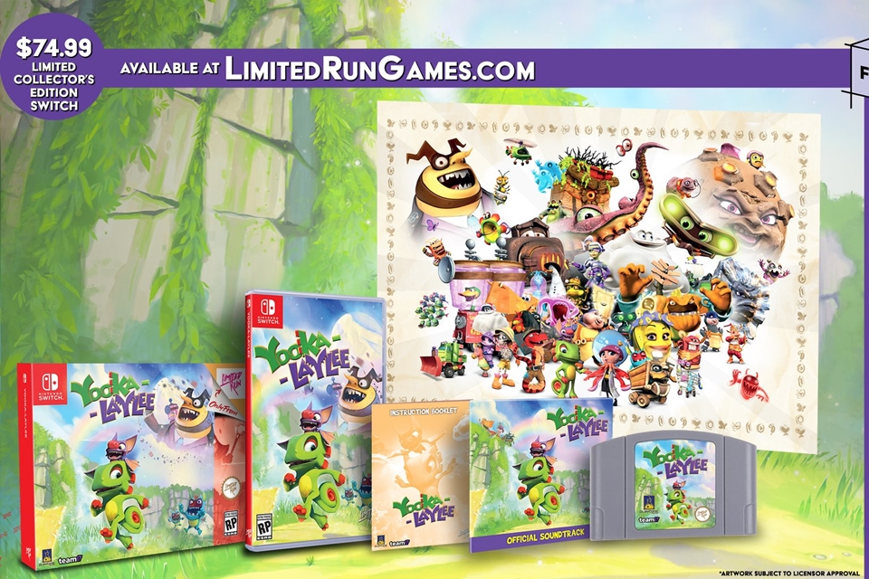 Edição de colecionador de Yooka-Laylee vem em uma caixa de Nintendo 64