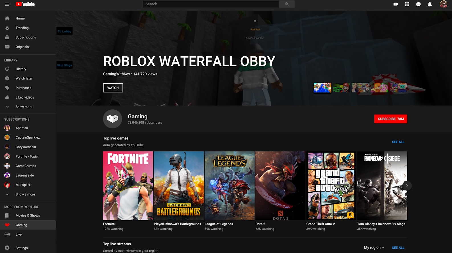 Youtube Reformula Secao Dedicada A Jogos E Acaba Com App Youtube Gaming Tecmundo - fortnite vs minecraft vs roblox vs historico de inscritos no