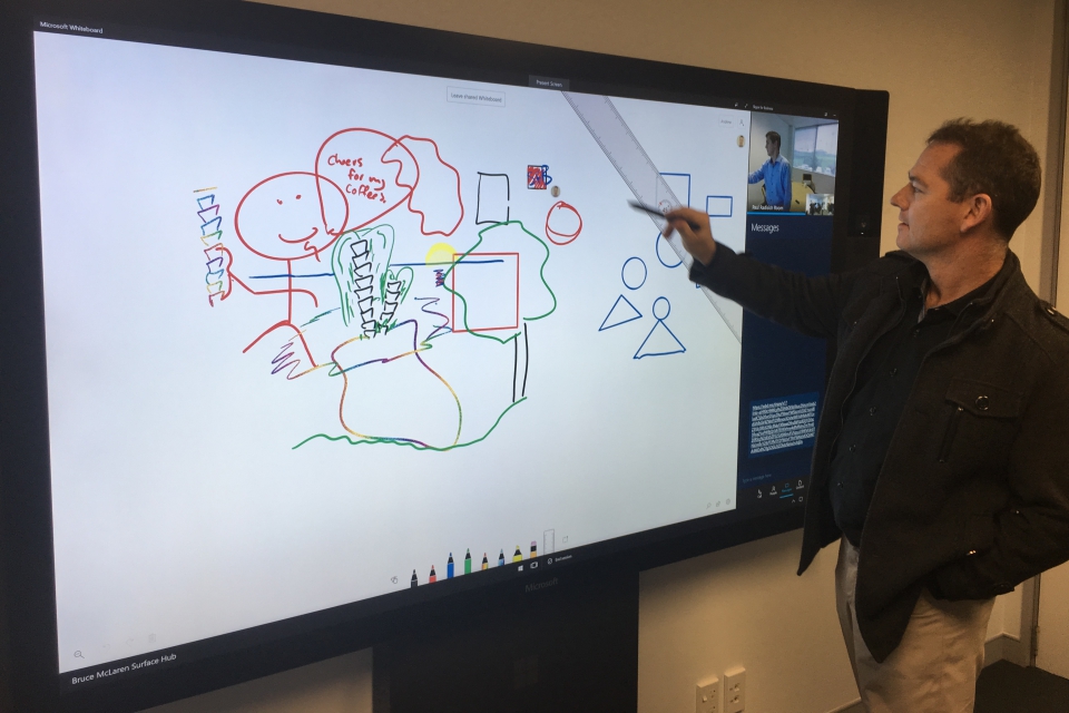 Microsoft lança uma versão do Whiteboard para iOS
