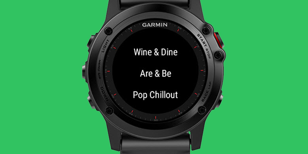 garmin smartwatch with spotify