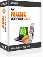 Logo AV Music Morpher Gold Ícone
