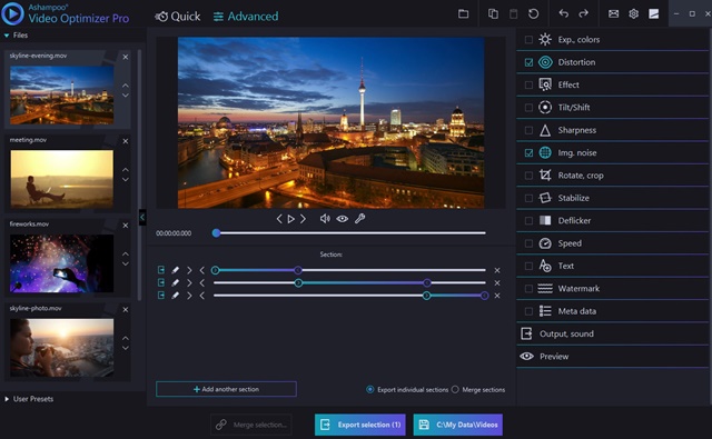 Imagem 2 do Ashampoo Video Optimizer Pro