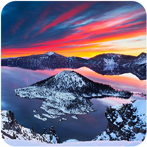 Logo Crater Lake Theme Ícone Logo Crater Lake Theme Ícone
