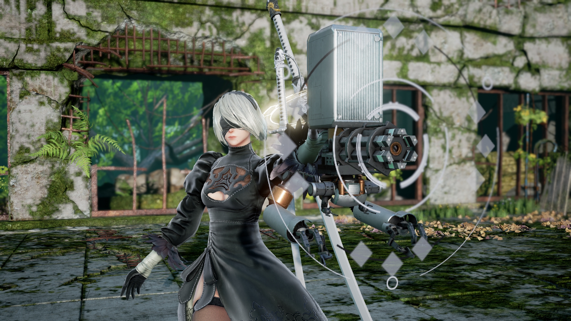 2B, de NieR: Automata, ganha diversas novas imagens em SoulCalibur VI