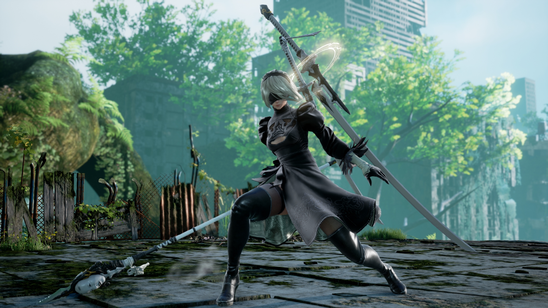 2B, de NieR: Automata, ganha diversas novas imagens em SoulCalibur VI