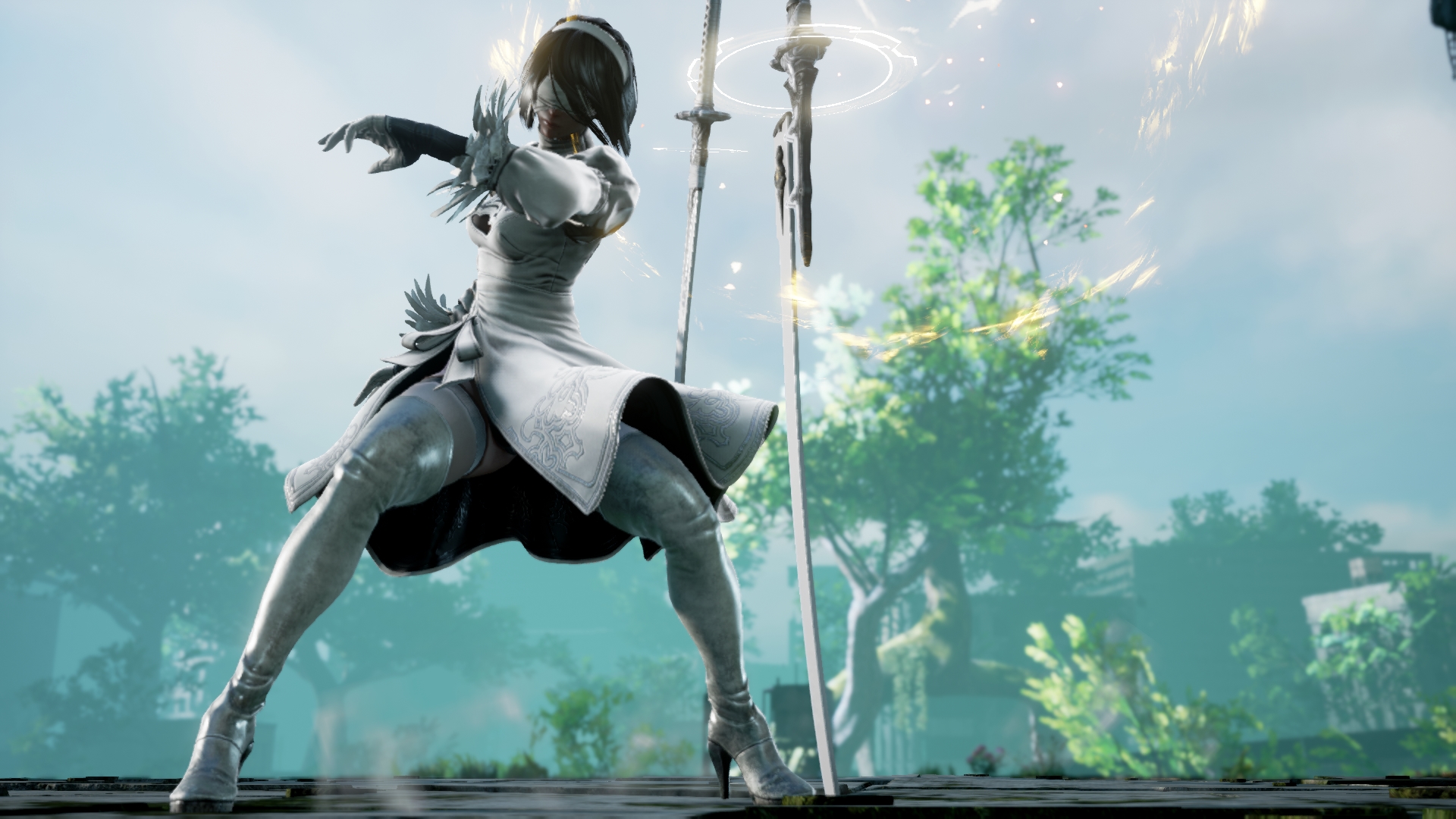 2B, de NieR: Automata, ganha diversas novas imagens em SoulCalibur VI
