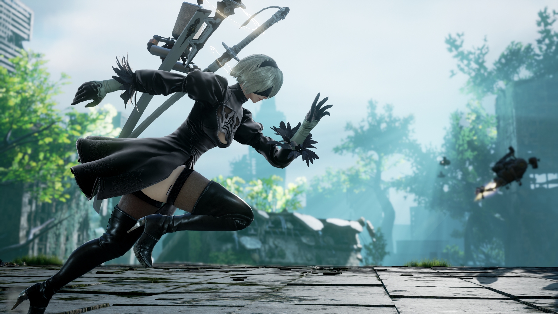 2B, de NieR: Automata, ganha diversas novas imagens em SoulCalibur VI