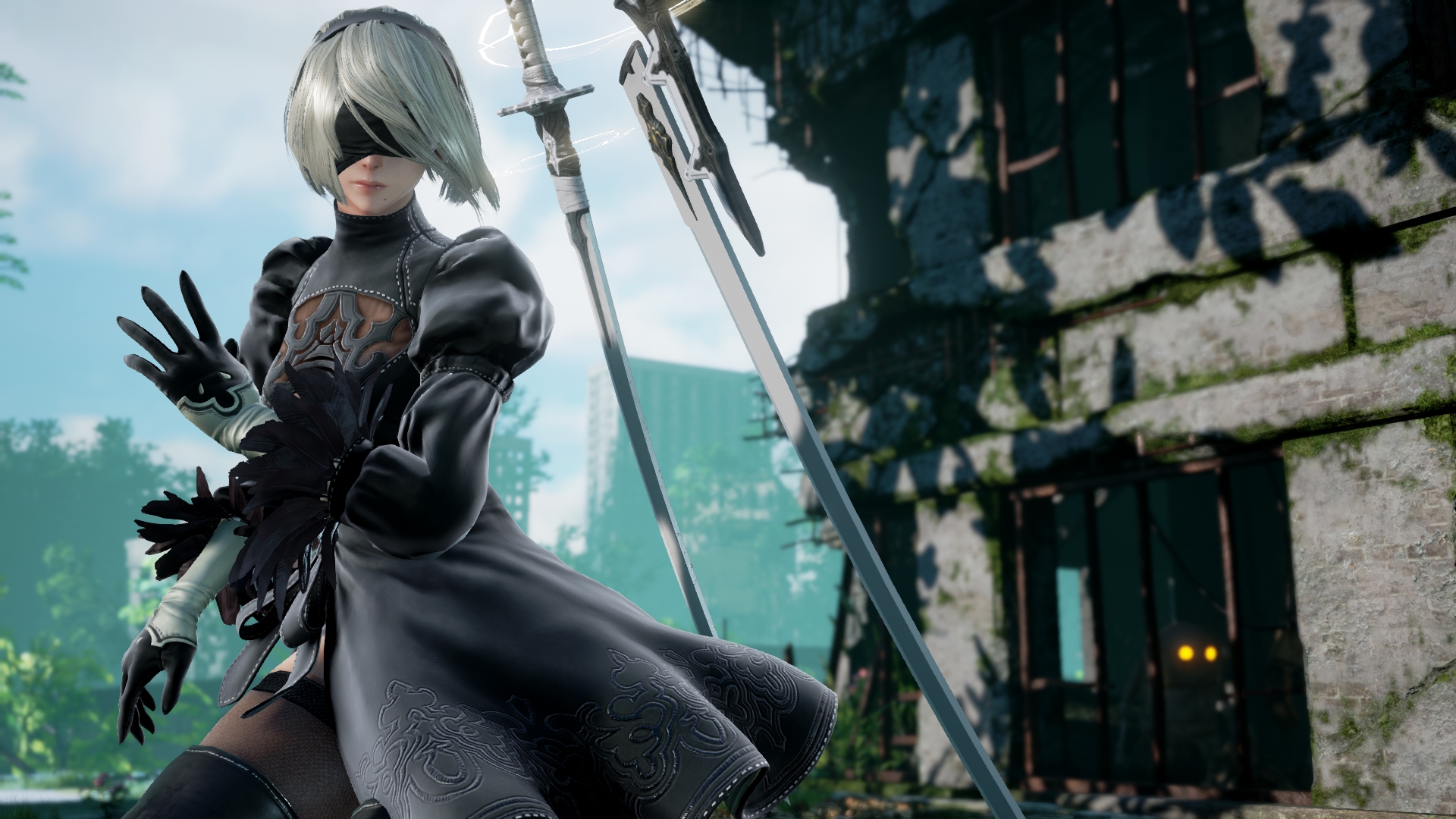2B, de NieR: Automata, ganha diversas novas imagens em SoulCalibur VI