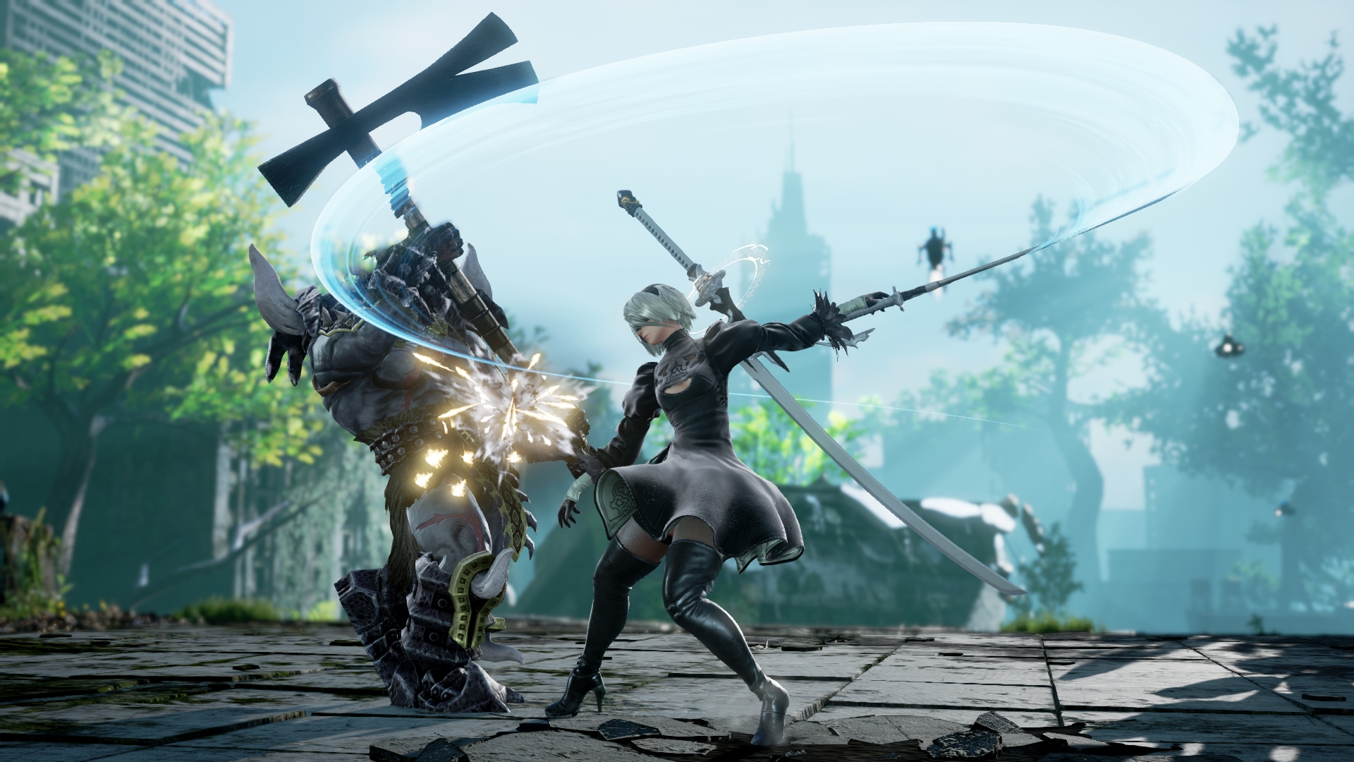 2B, de NieR: Automata, ganha diversas novas imagens em SoulCalibur VI