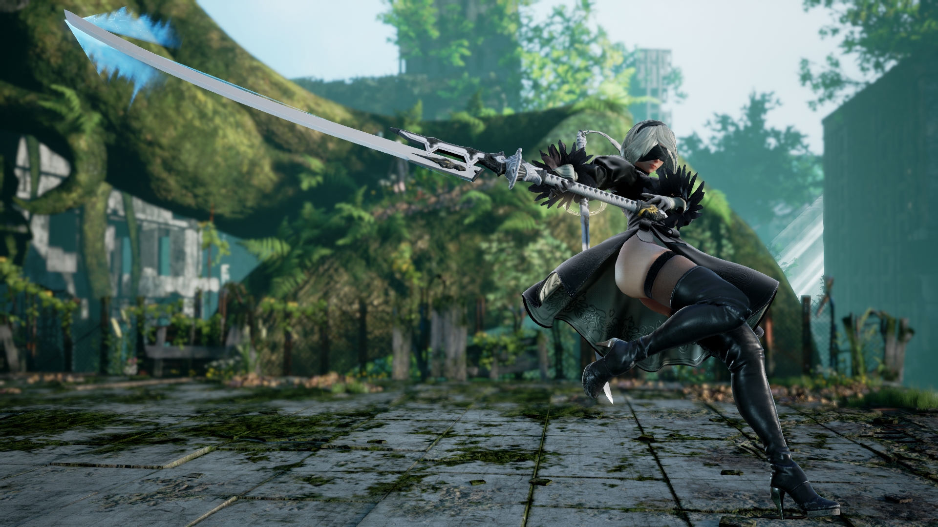 2B, de NieR: Automata, ganha diversas novas imagens em SoulCalibur VI