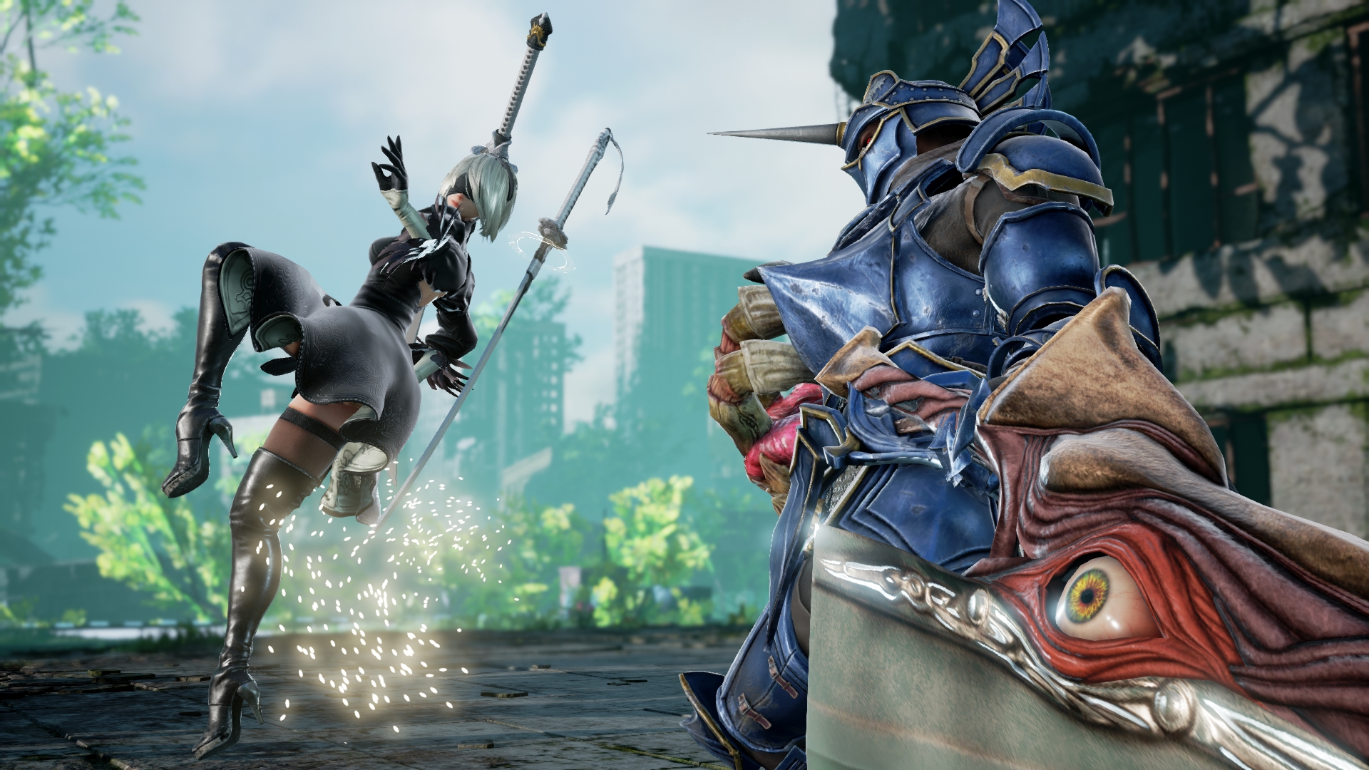 2B, de NieR: Automata, ganha diversas novas imagens em SoulCalibur VI