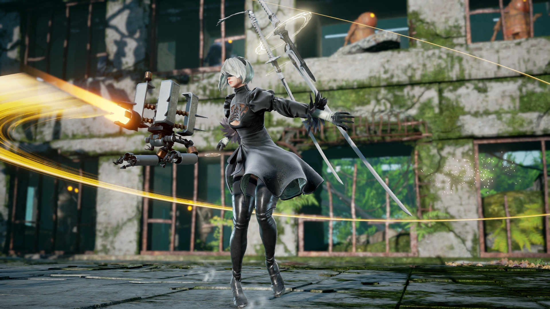 2B, de NieR: Automata, ganha diversas novas imagens em SoulCalibur VI