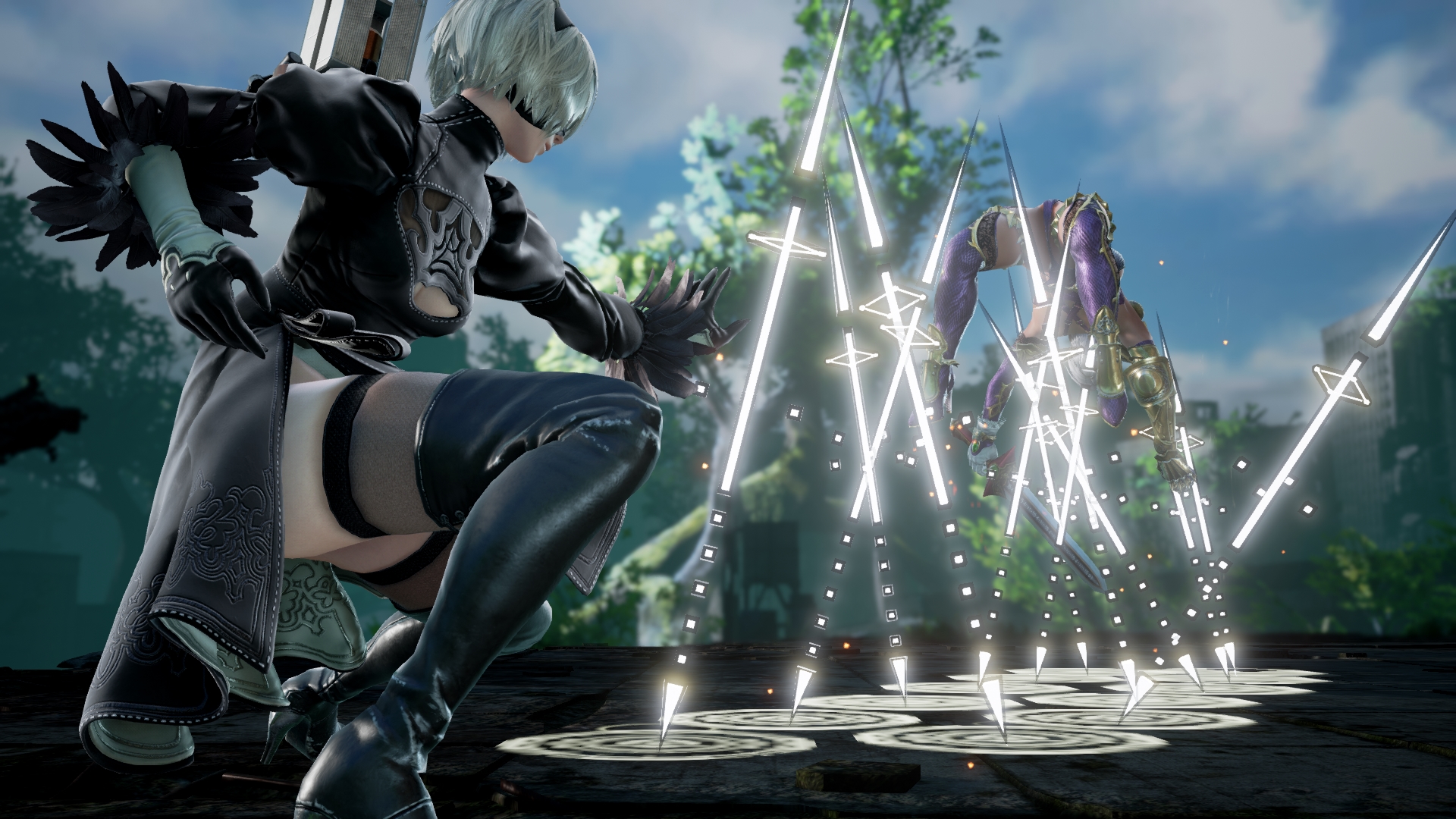 2B, de NieR: Automata, ganha diversas novas imagens em SoulCalibur VI