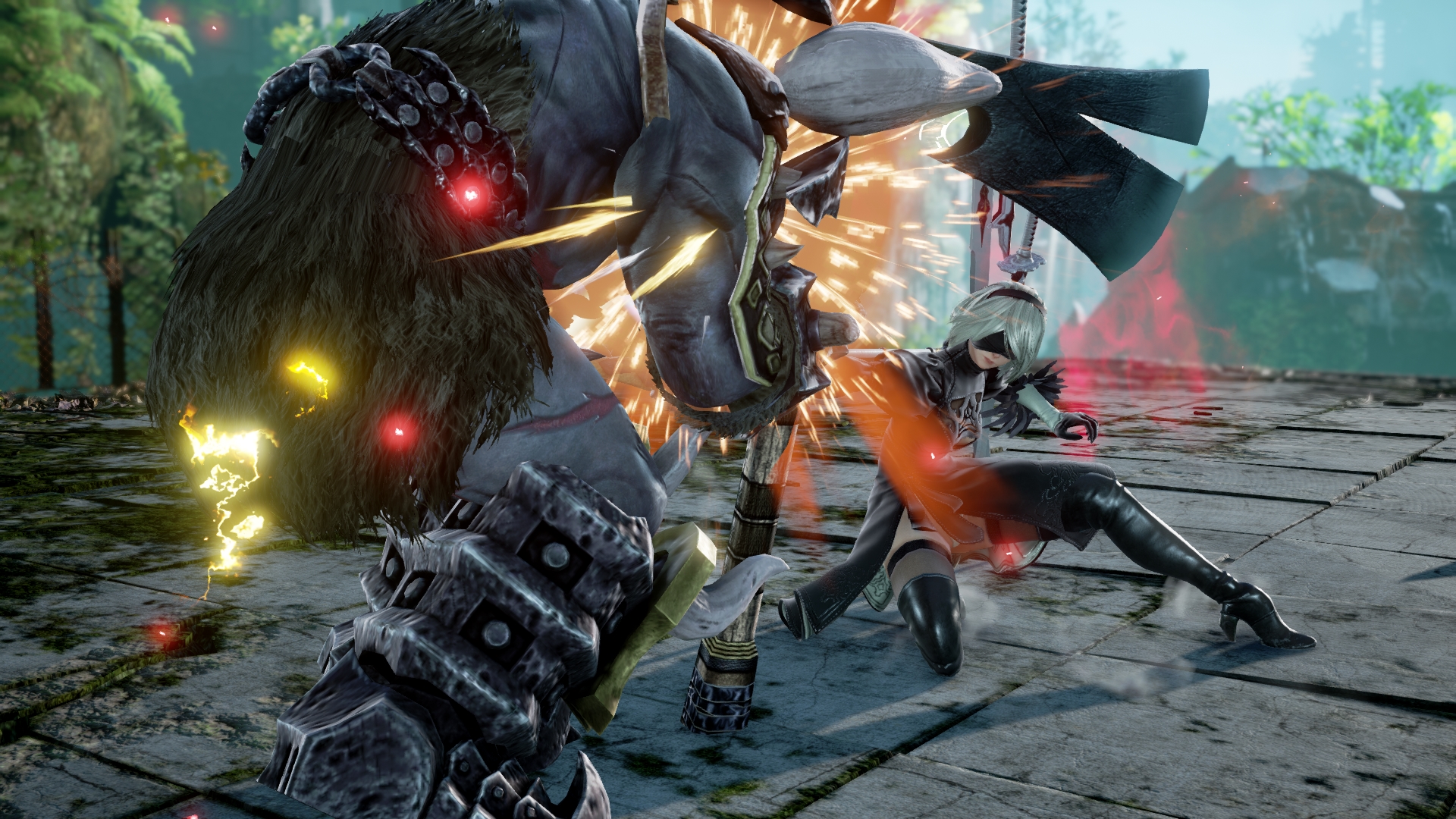 2B, de NieR: Automata, ganha diversas novas imagens em SoulCalibur VI