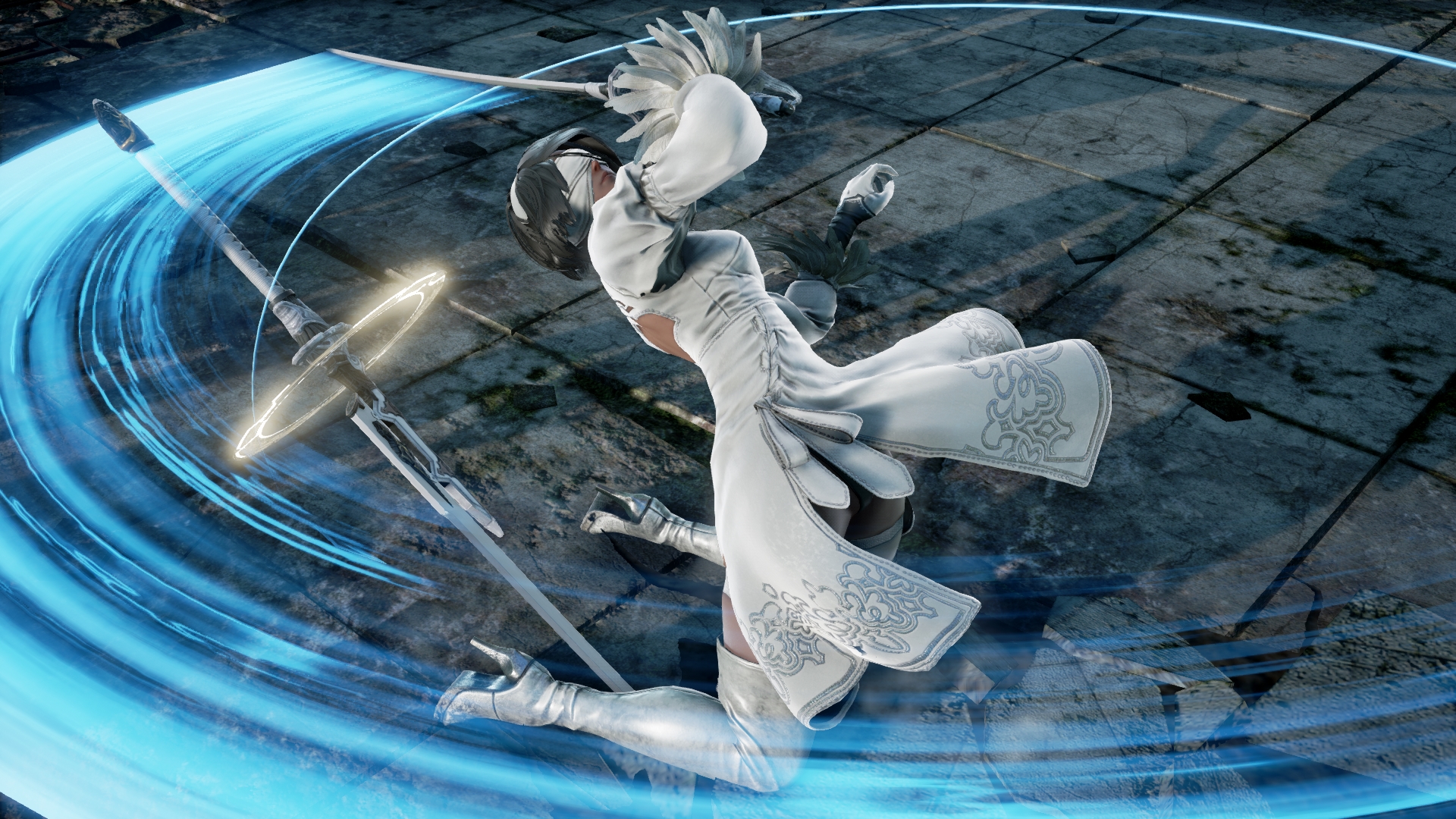 2B, de NieR: Automata, ganha diversas novas imagens em SoulCalibur VI