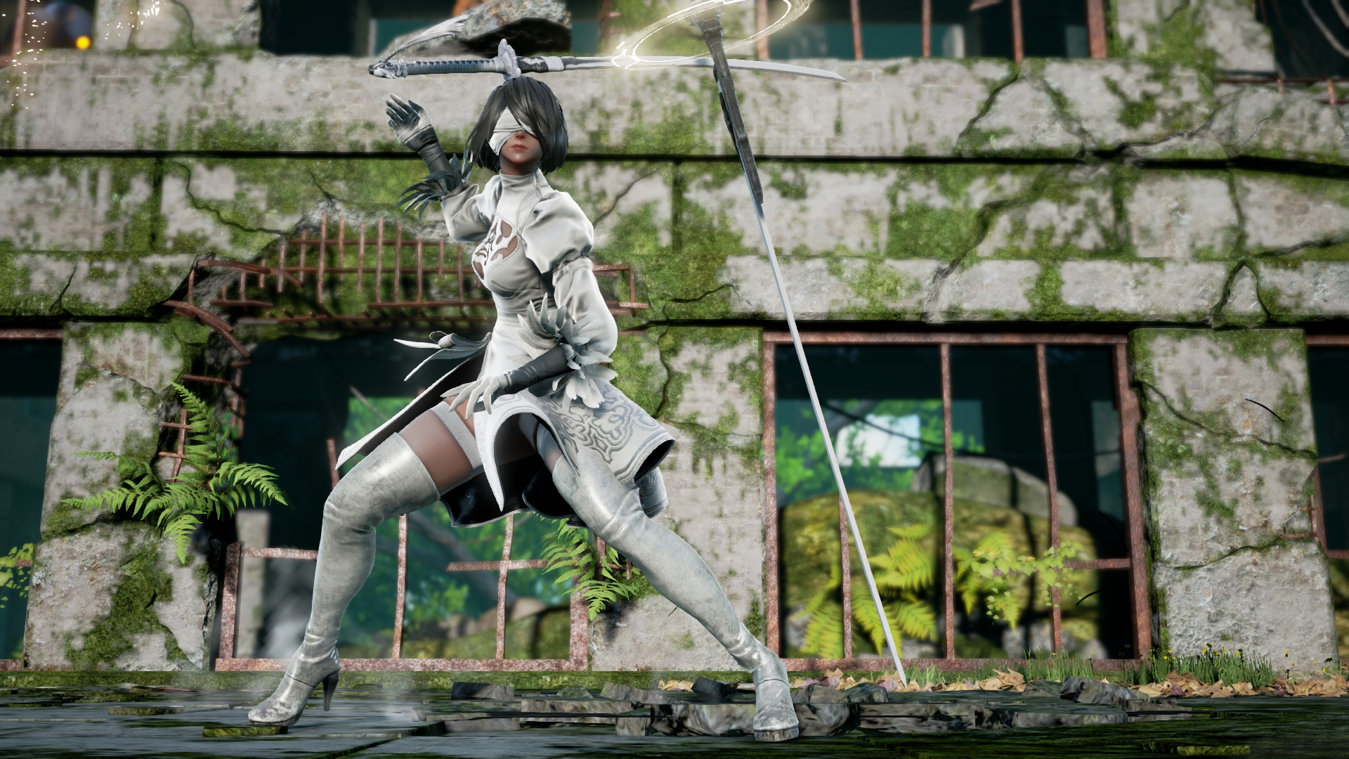 2B, de NieR: Automata, ganha diversas novas imagens em SoulCalibur VI