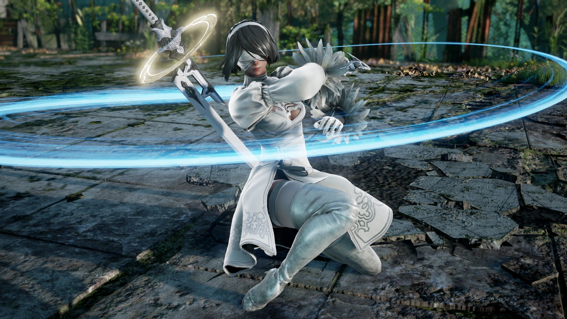 2B, de NieR: Automata, ganha diversas novas imagens em SoulCalibur VI