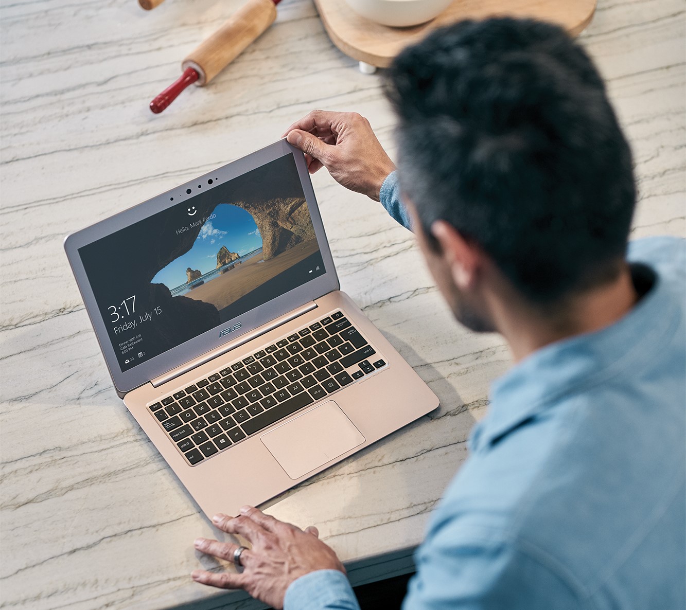 Notebook com Windows 10.