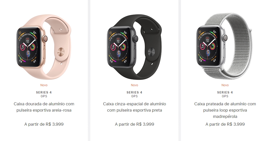 diferença apple watch 3 4 e 5