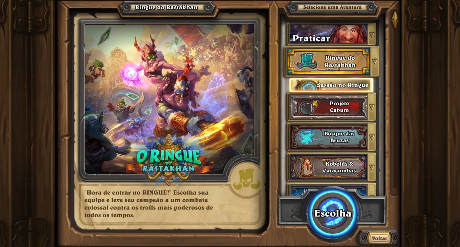 Hearthstone visita o Ringue do Rastakhan em dezembro