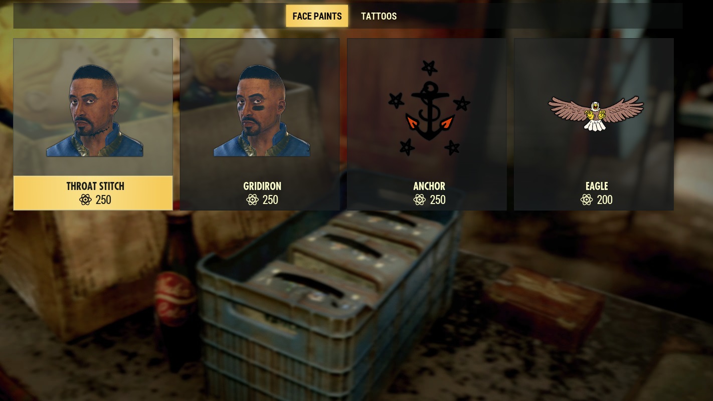 Veja alguns dos itens que poderão ser comprados com Atoms em Fallout 76