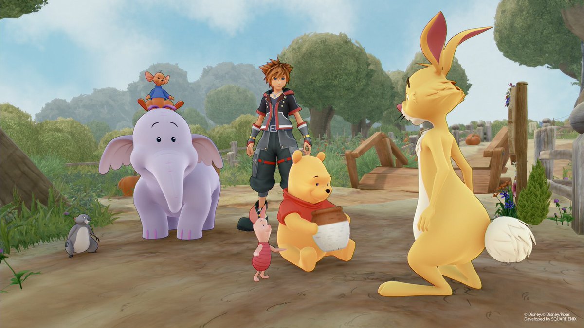 Kingdom Hearts 3 ganha novas imagens com Ursinho Pooh e 100 Acre Wood