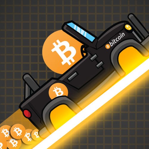 Logo Crypto Rider - Bitcoin Racing Ícone Logo Crypto Rider - Bitcoin Racing Ícone