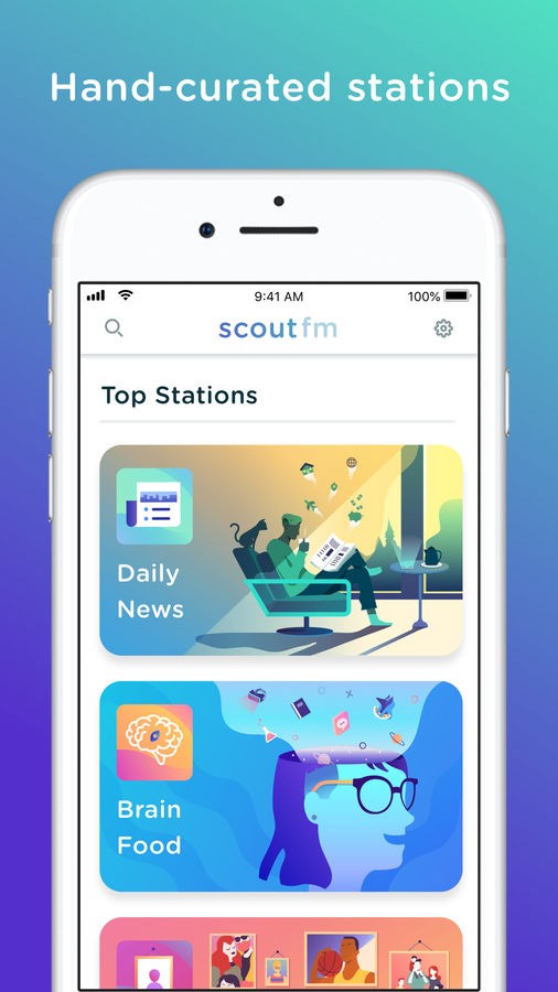 Scout FM — podcasts & radio screenshot 1