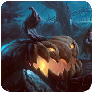 Logo Halloween Horror Theme Ícone Logo Halloween Horror Theme Ícone