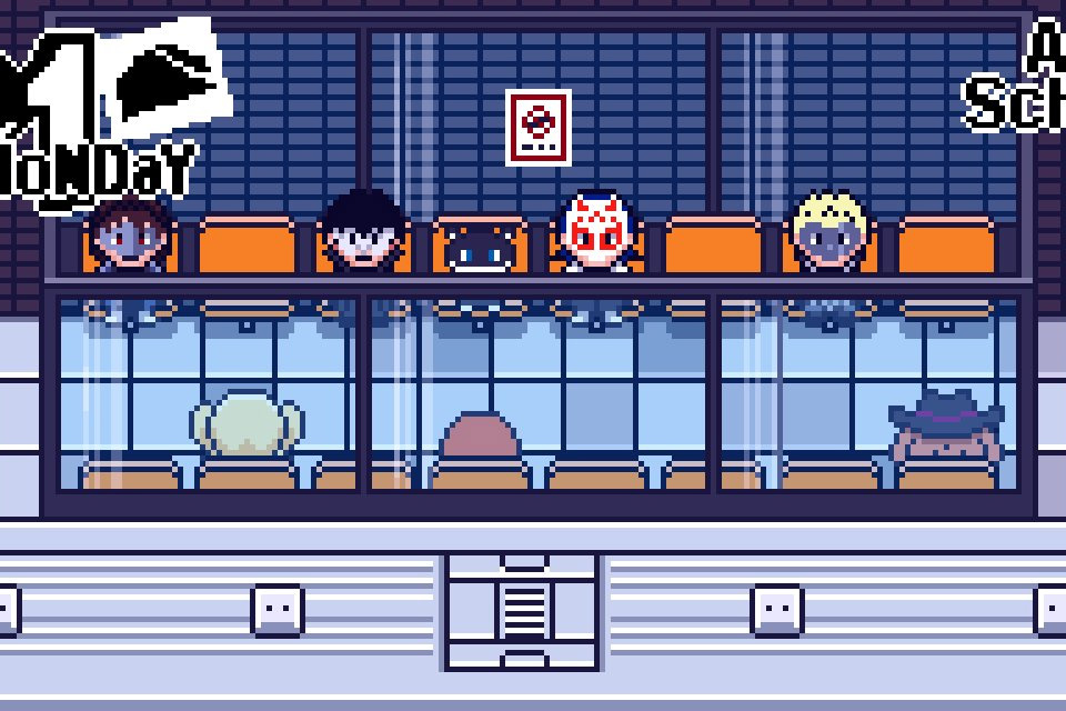 Artista Sea Handler reimagina o universo de Persona 5 em Pixel Art