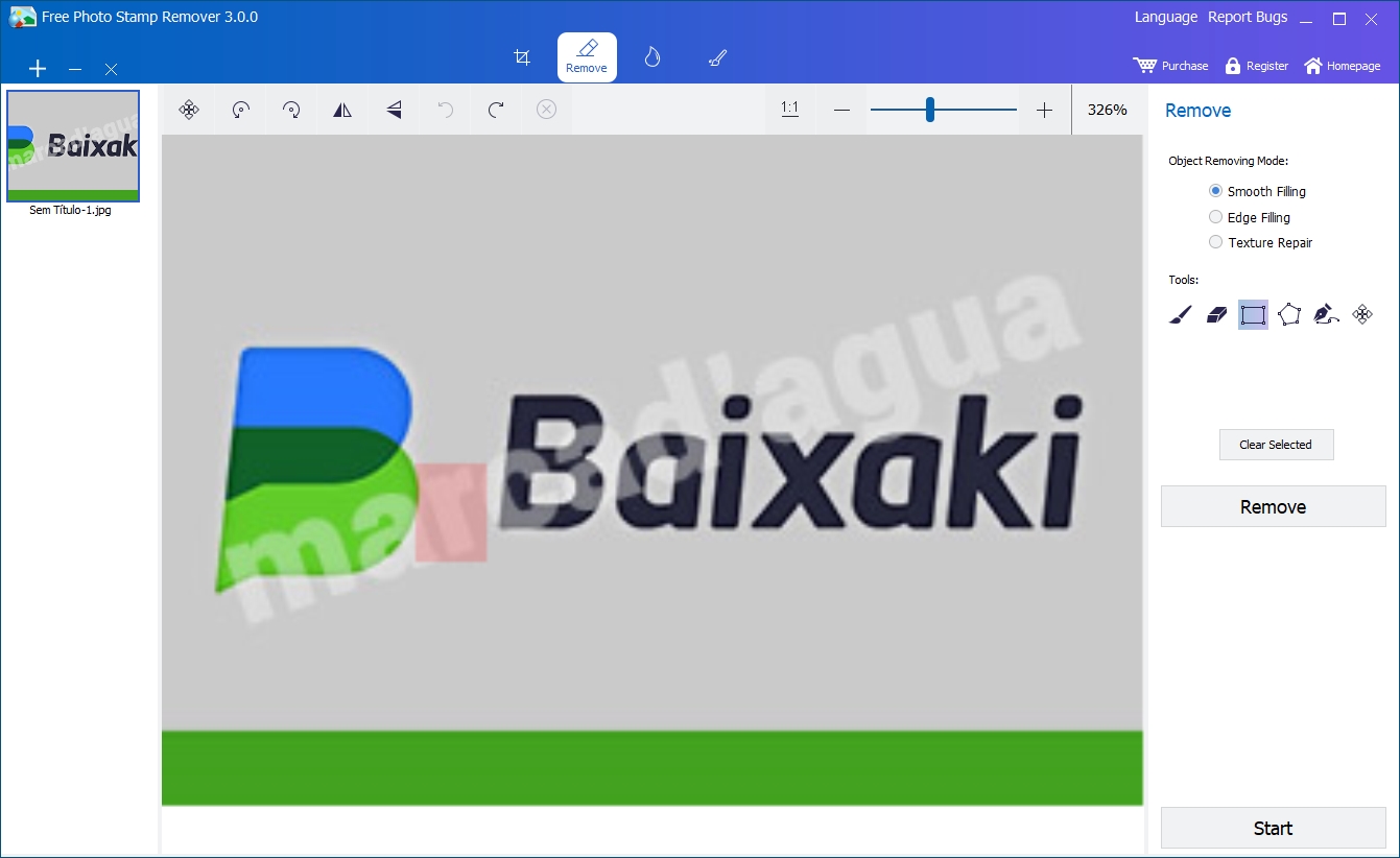Free Photo Stamp Remover - Imagem 1 do software