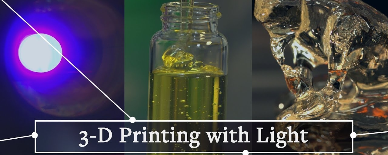 Imagem de: Impressora usa projeção luminosa para transformar gel em objetos 3D