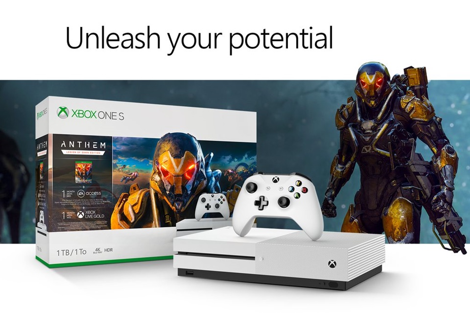 Novo bundle do Xbox One S traz Anthem e assinatura do EA Access