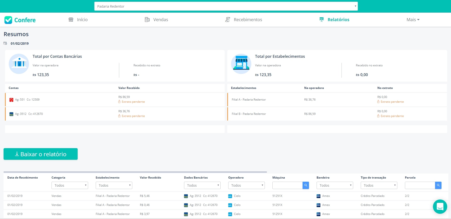 Confere - Imagem 2 do software