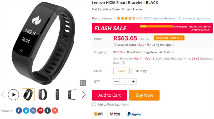 smartband lenovo hx06