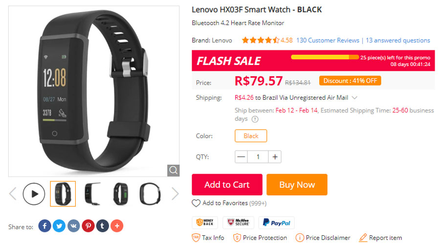 smartwatch lenovo hx03f