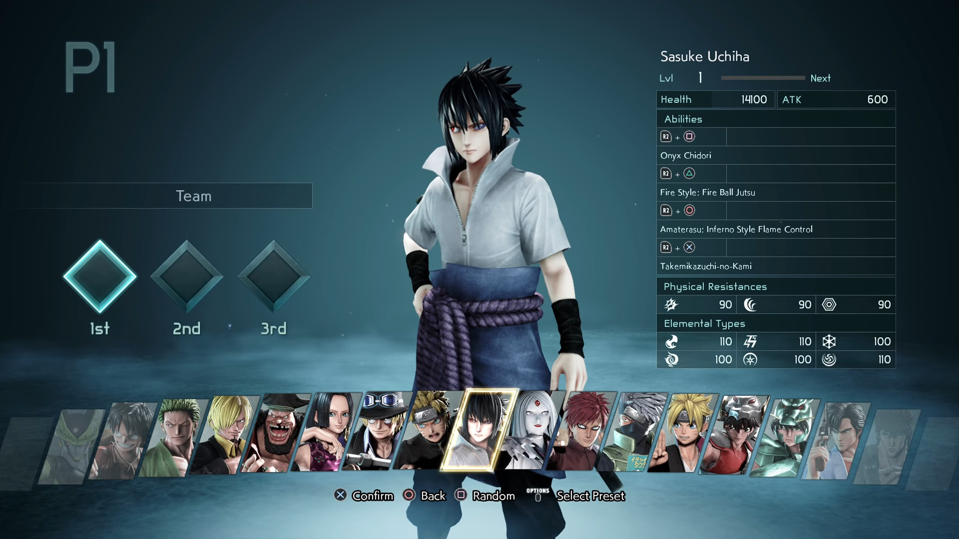 Quais os personagens de Jump Force?