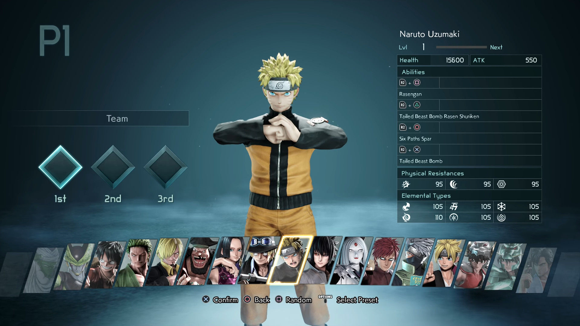 Quais os personagens de Jump Force?