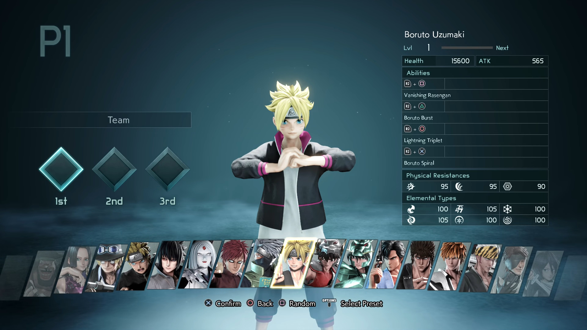 Quais os personagens de Jump Force?