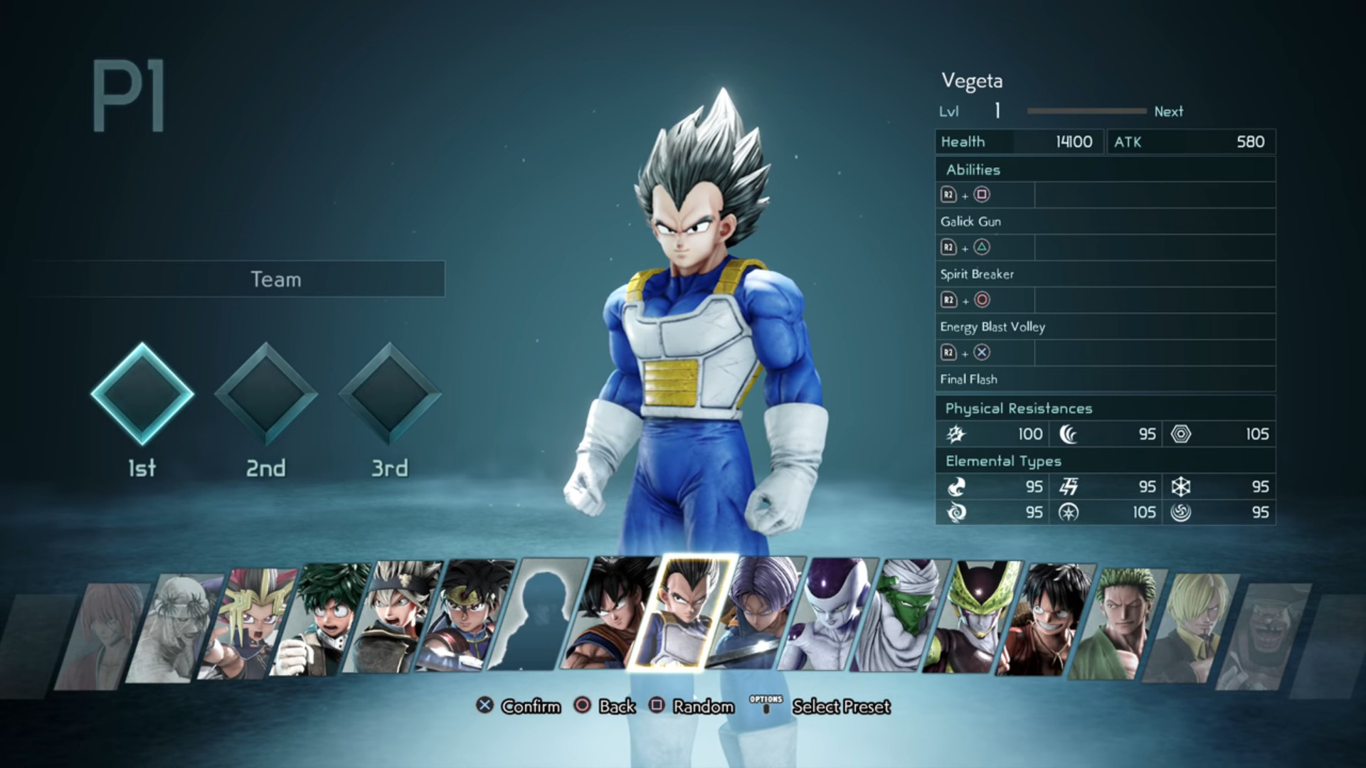 Quais os personagens de Jump Force?
