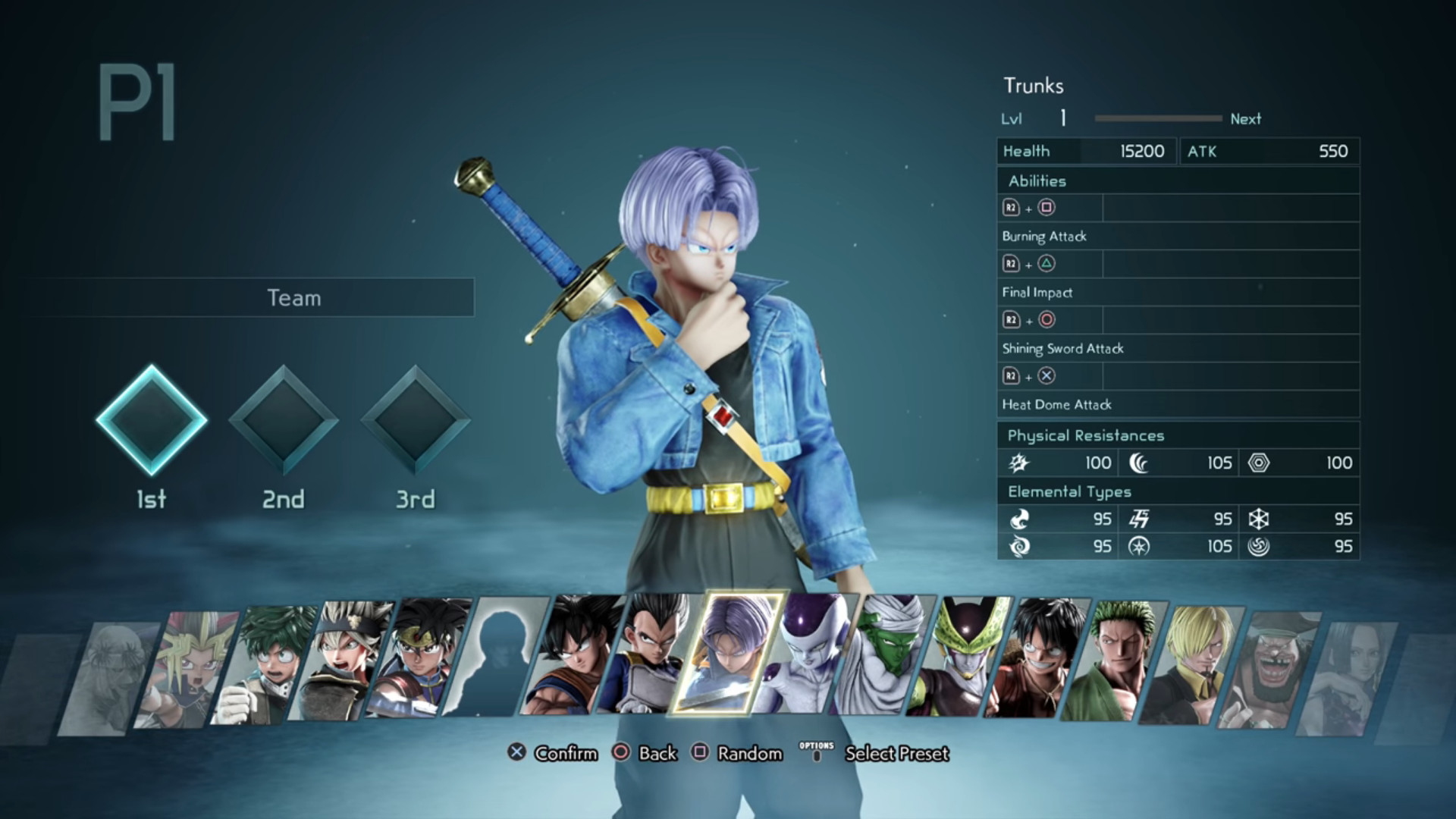 Quais os personagens de Jump Force?