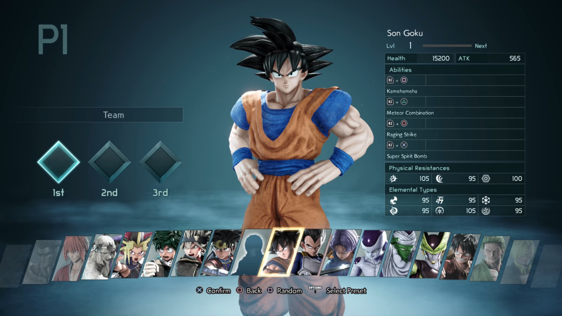 Quais os personagens de Jump Force?