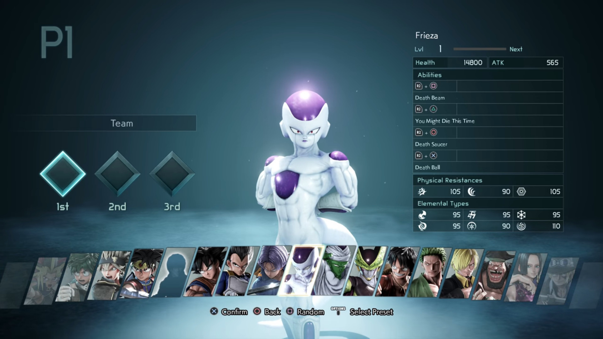 Quais os personagens de Jump Force?