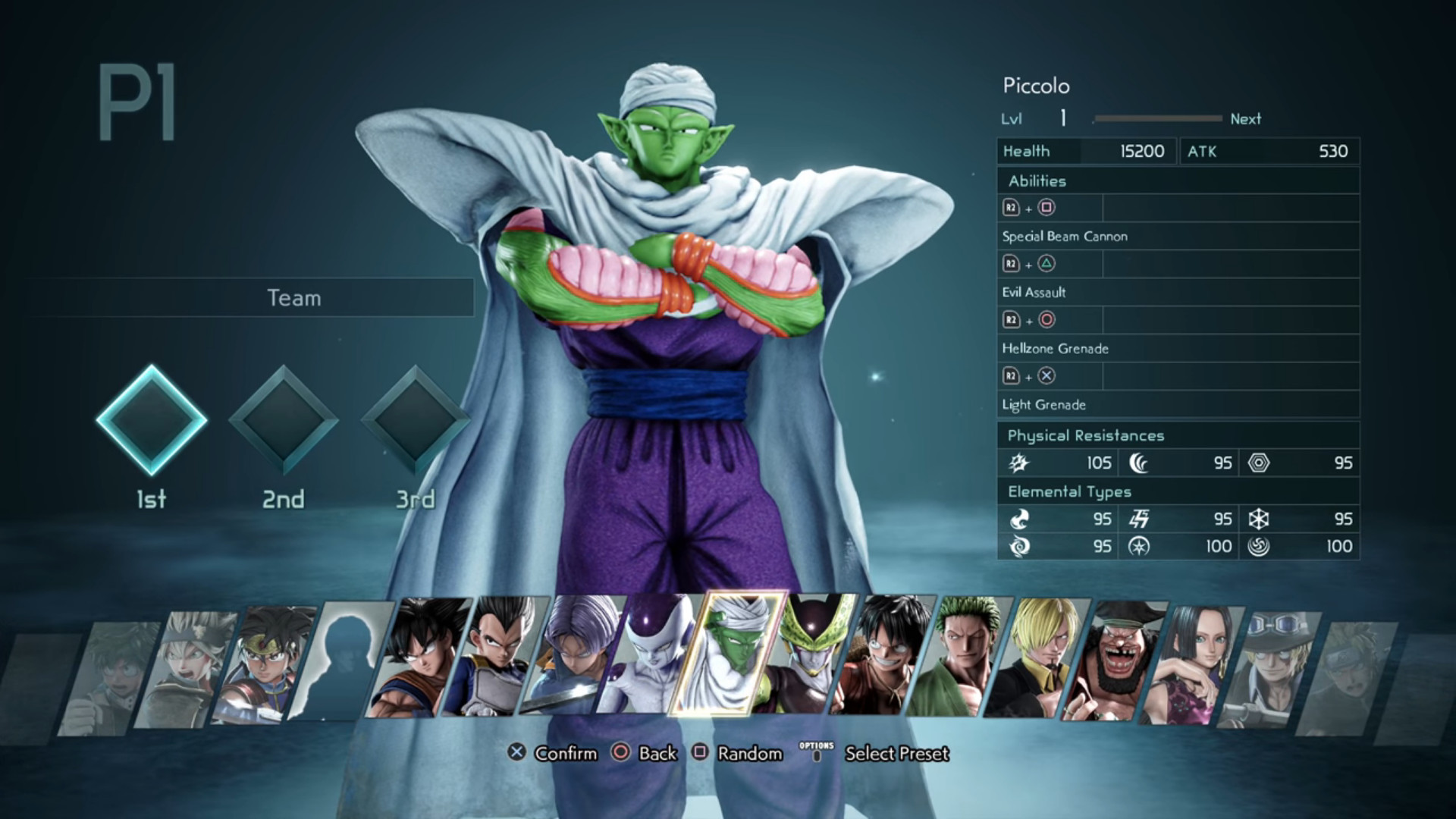 Quais os personagens de Jump Force?