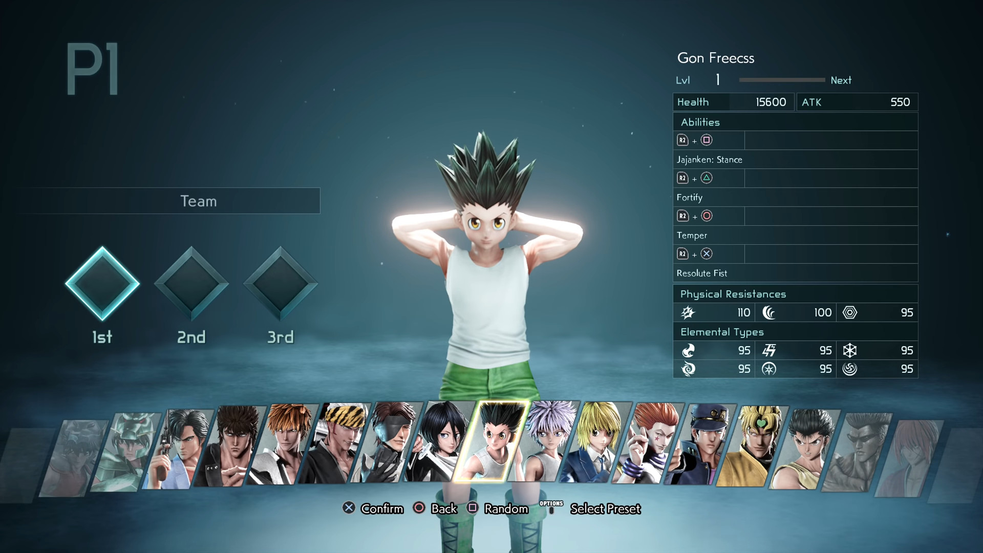 Quais os personagens de Jump Force?
