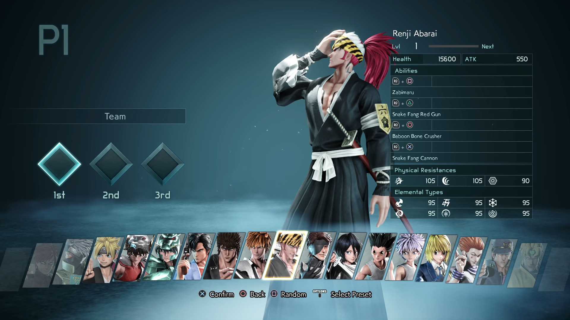 Quais os personagens de Jump Force?