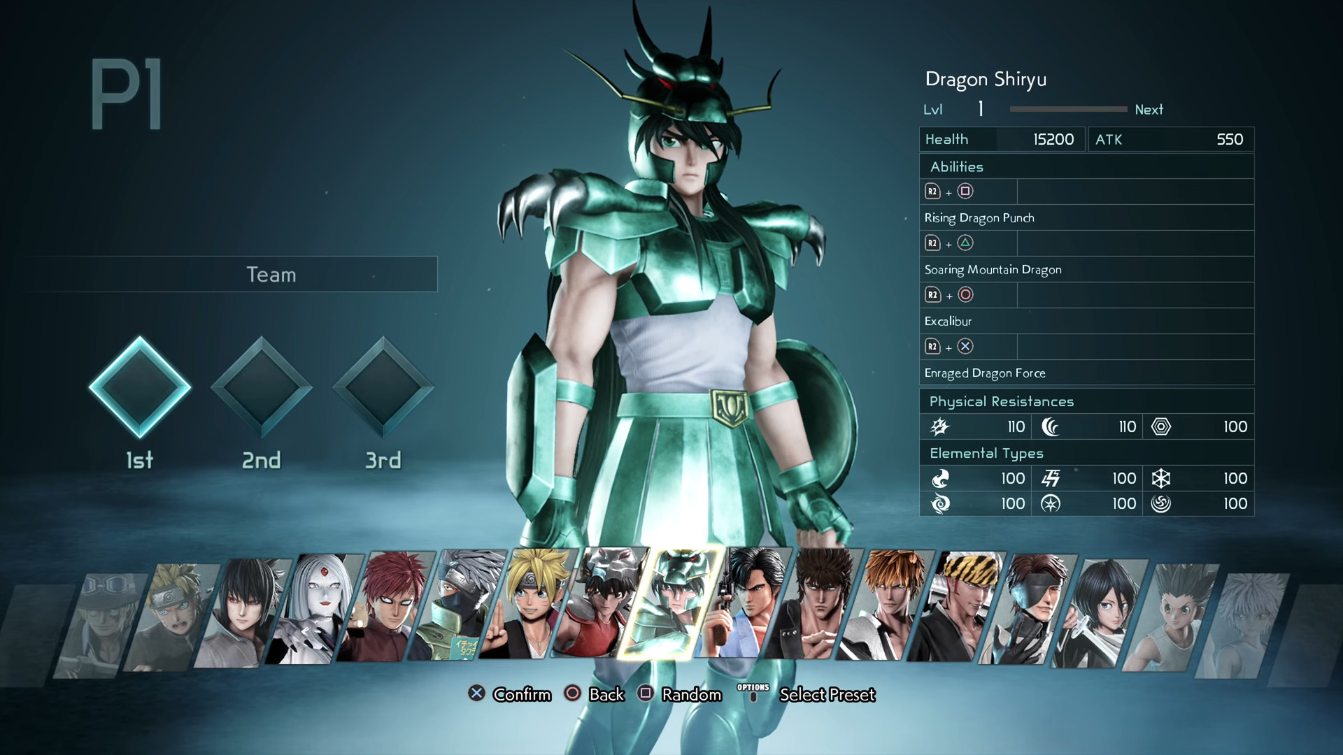 Quais os personagens de Jump Force?