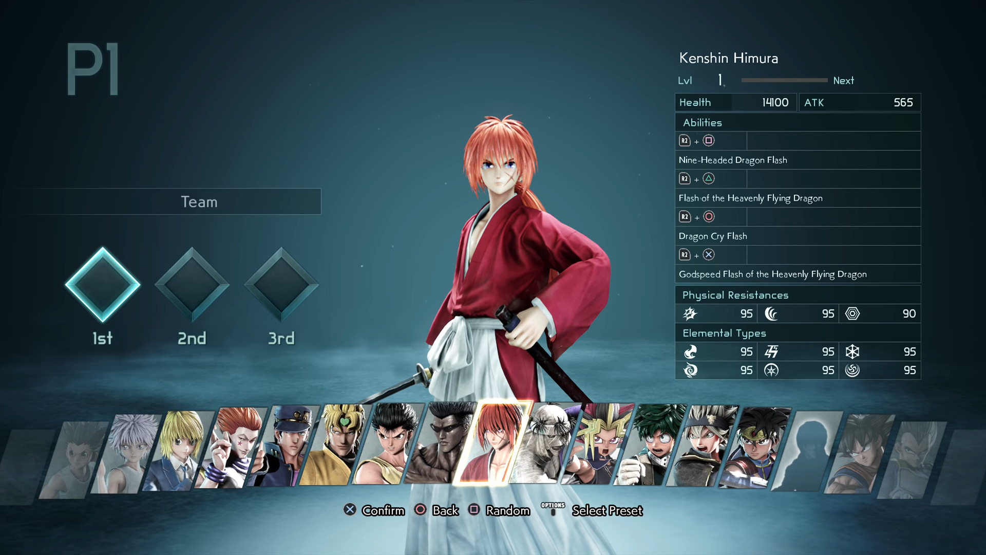 Quais os personagens de Jump Force?