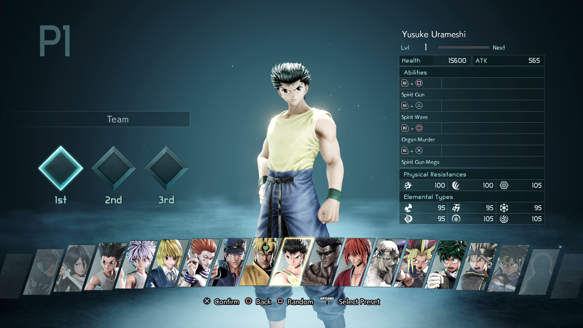 Quais os personagens de Jump Force?
